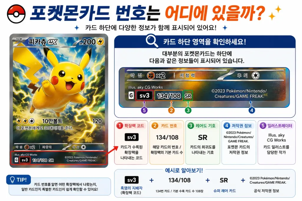 포켓몬 카드번호