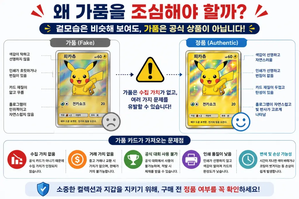포켓몬카드 가품