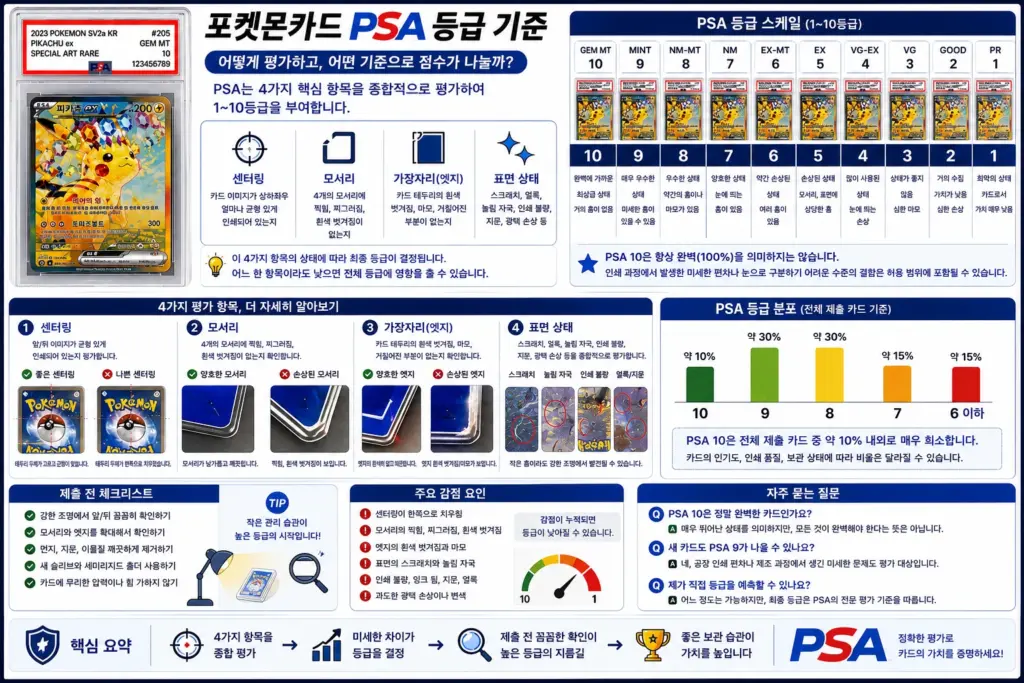 PSA 10등급기준